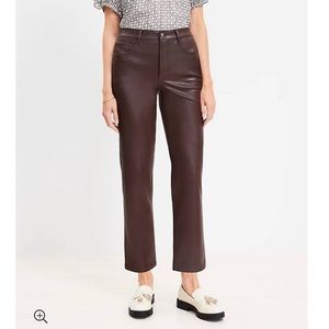 Ann Taylor Loft Faux Leather Pants